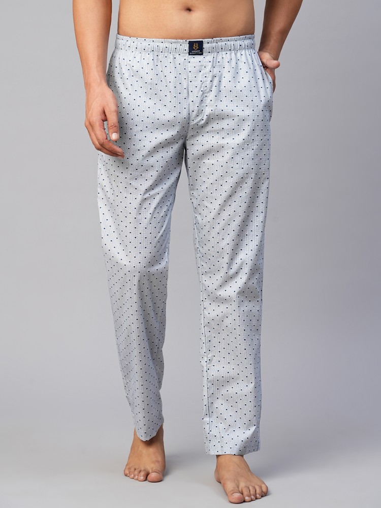 Buy Men Premium Yellow  Grey Cotton Regular Fit Pyjama UnderJeans by  Spykar