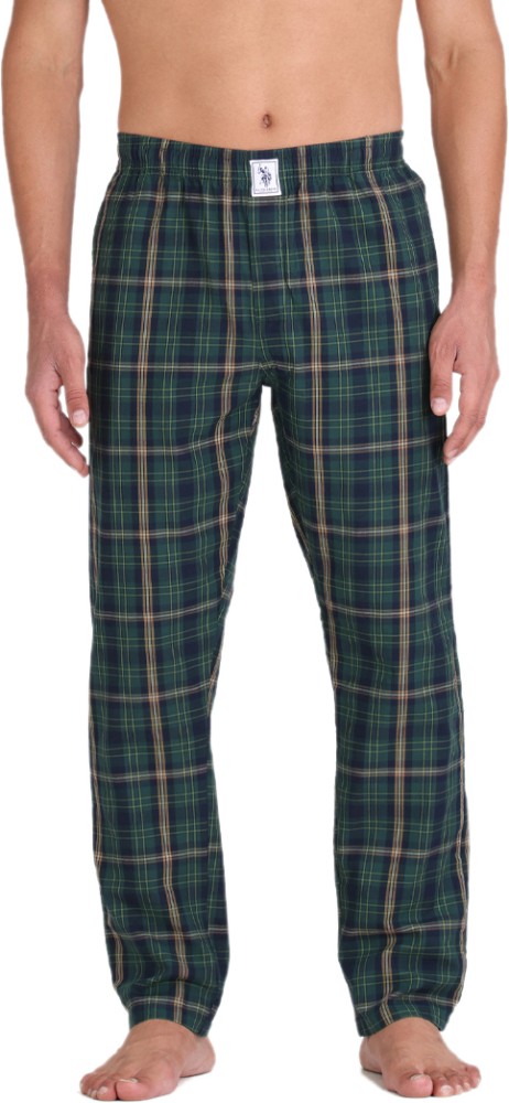 HANGJIA Mens Scottish Plaid Joggers Lattice Track Pants Ankle Strap Zipper  Mesh Stretch WaistRedL  Amazonin Clothing  Accessories