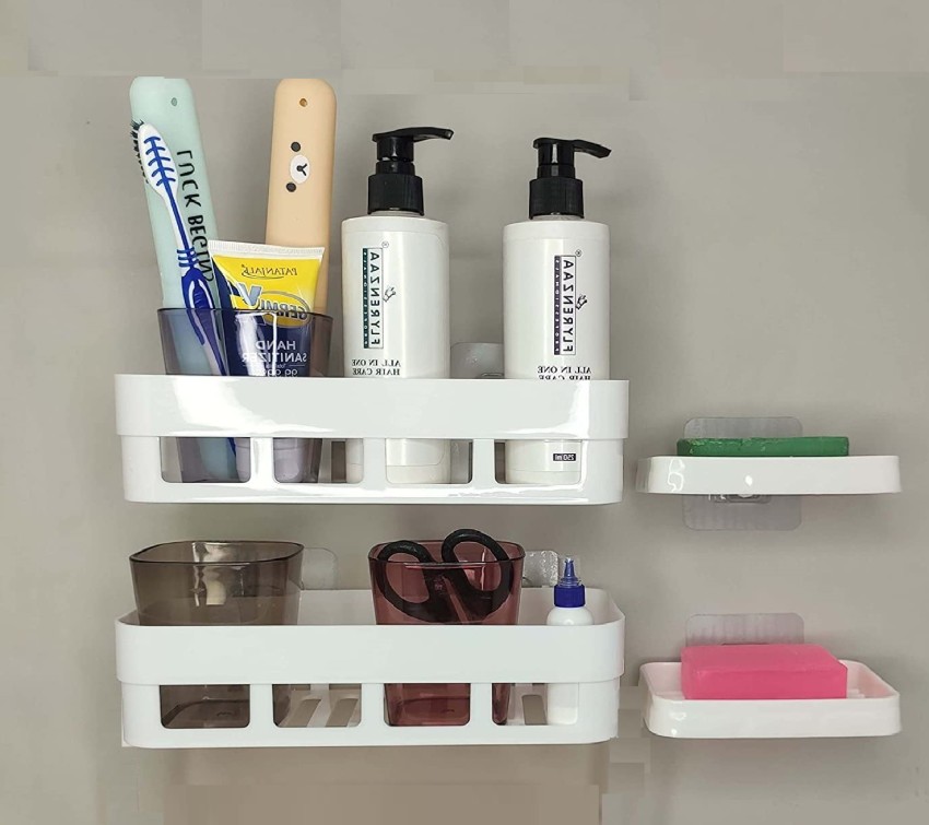 Bathroom Organizer, bathroom shelf for wall, bathroom accessories, self  adhesive