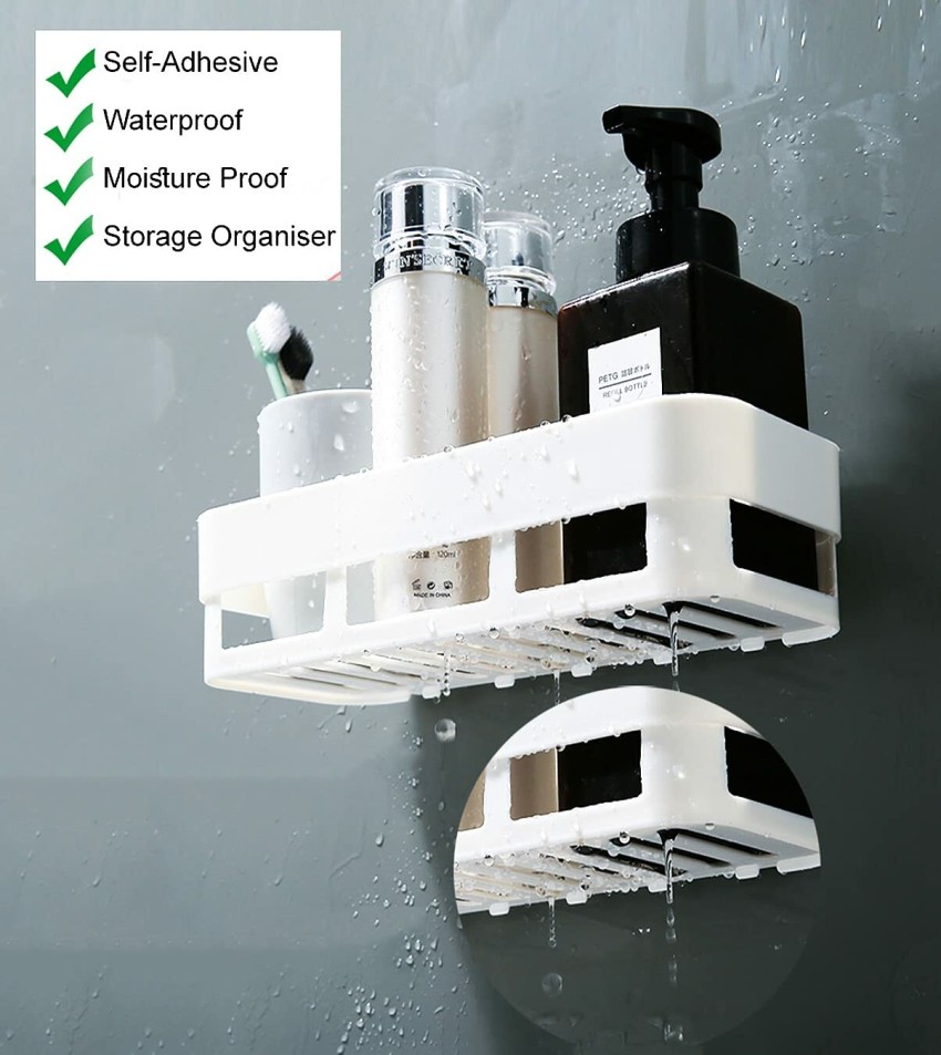 5pcs Shower Caddy, Adhesive Shower Organizer For Bathroom Storage