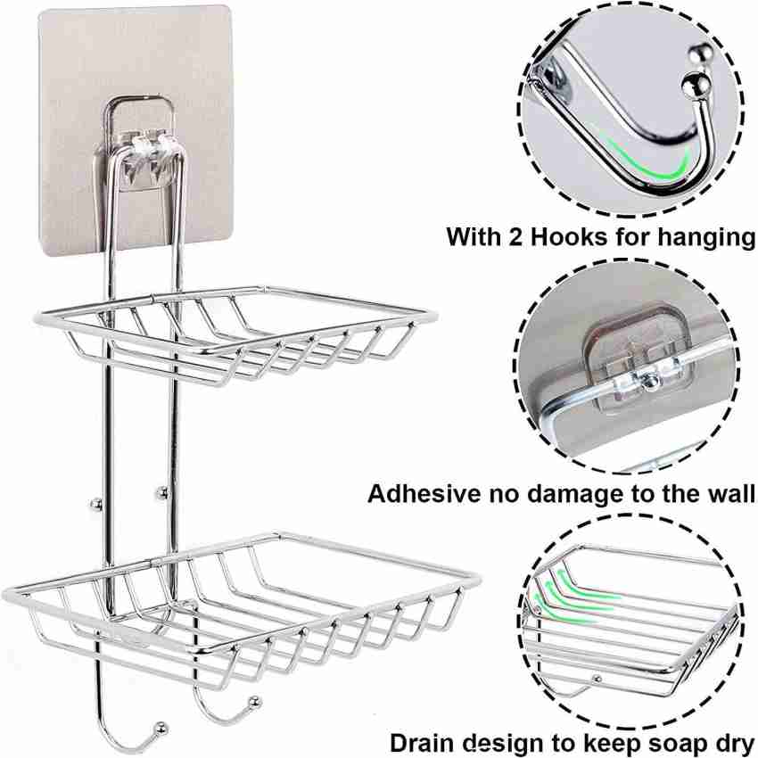 Buy MorivaHomes Kitchen Accessories Items Soap, Sponge Holder, Stainless  Steel Sink Caddy Organizer,Tap Organiser Clip Storage Rack Practical Home  Kitchen Faucet Shelf Snap-on Faucet Rack Drain Rack Online at Best Prices in