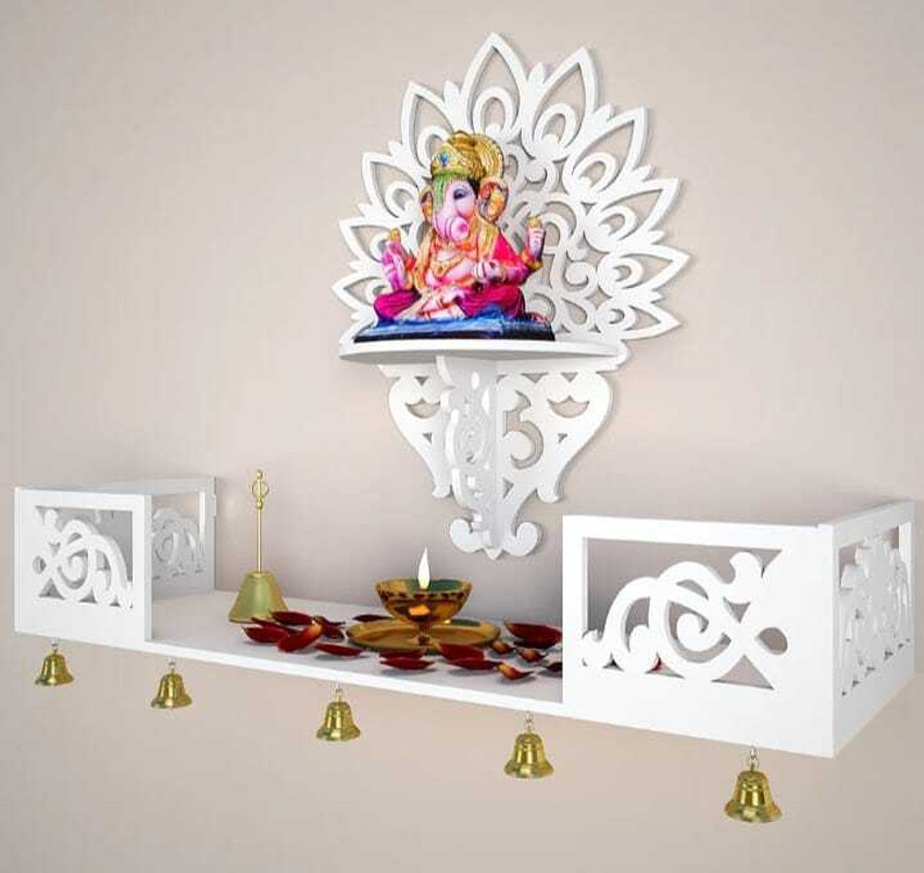 Pooja wall store shelf