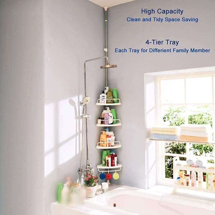 4 Layers /5 Layers Bathroom Shower Corner Storage Rack Wall Shelf