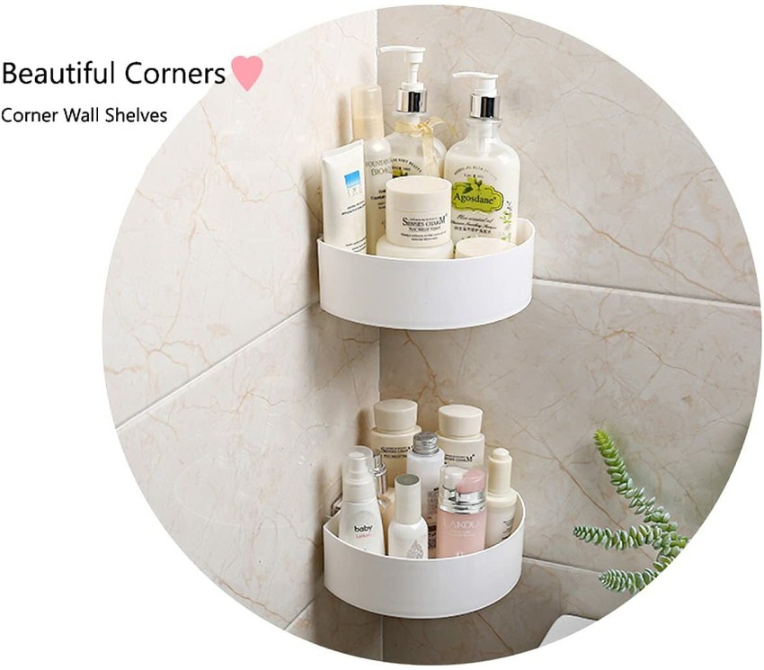 1/3pcs Heavy Duty Corner Shower Caddy With Suction Cups , Bathroom Shower  Shelf Storage Basket Wall Mounted Organizer For Shampoo Conditioner, Plastic