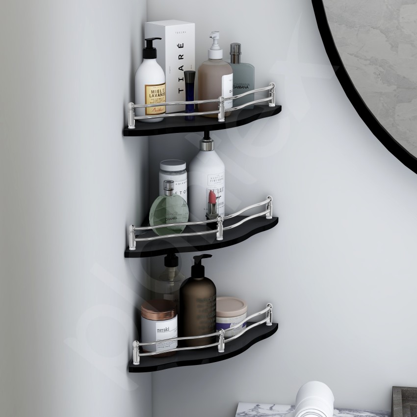 Plantex Advance Self-Adhesive Shelf Organizer for Bathroom and Kitchen  Corner (Powder Coated Black) at Rs 600/piece, New Items in Ahmedabad