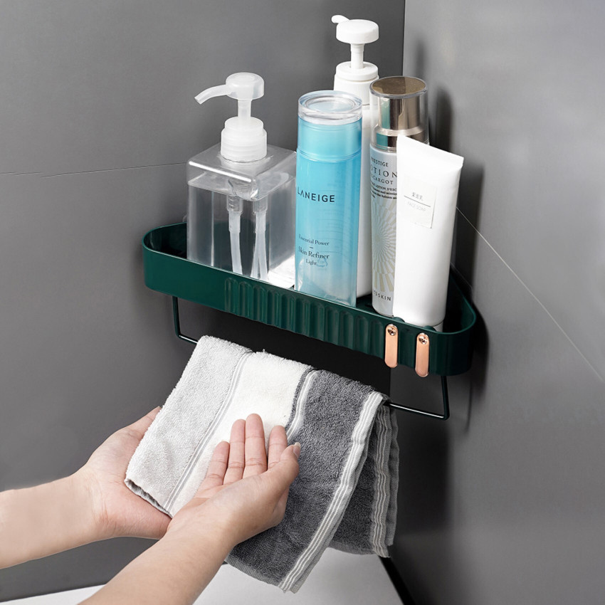 Corner towel shelf outlet