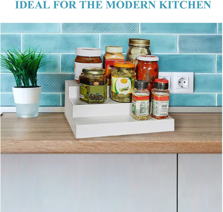 Xllent 3 Step Kitchen Rack Organiser Step Rack Golu Stand D94 Pack of 2 Plastic Wall Shelf Price in India Buy Xllent 3 Step Kitchen Rack Organiser Step Rack
