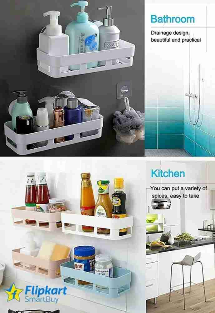 1PC Powerful Magic Adhesive suction cup suction wall Traceless single pole bathroom  towel hanging towel rack Multi-functional storage rack
