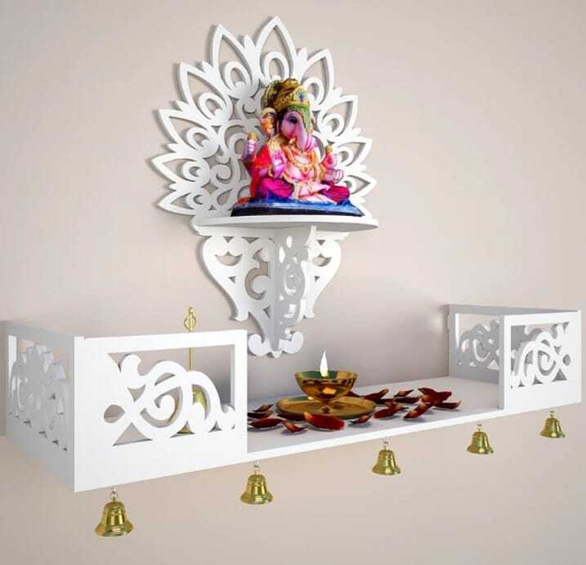 Pooja store wall shelf