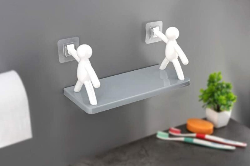 Round Corner Kitchen Bathroom Shelf Self-Adhesive Sticker Hooks  Multipurpose Wa