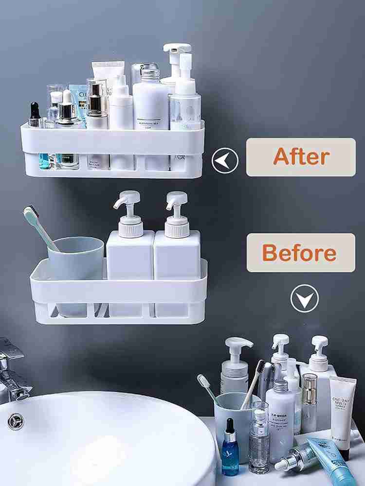 Multi-Purpose Plastic Floating Shelves Wall Mounted Storage Shelves for  Kitchen, Bathroom - China Plastic Holder and Plastic Storage Organizer  price