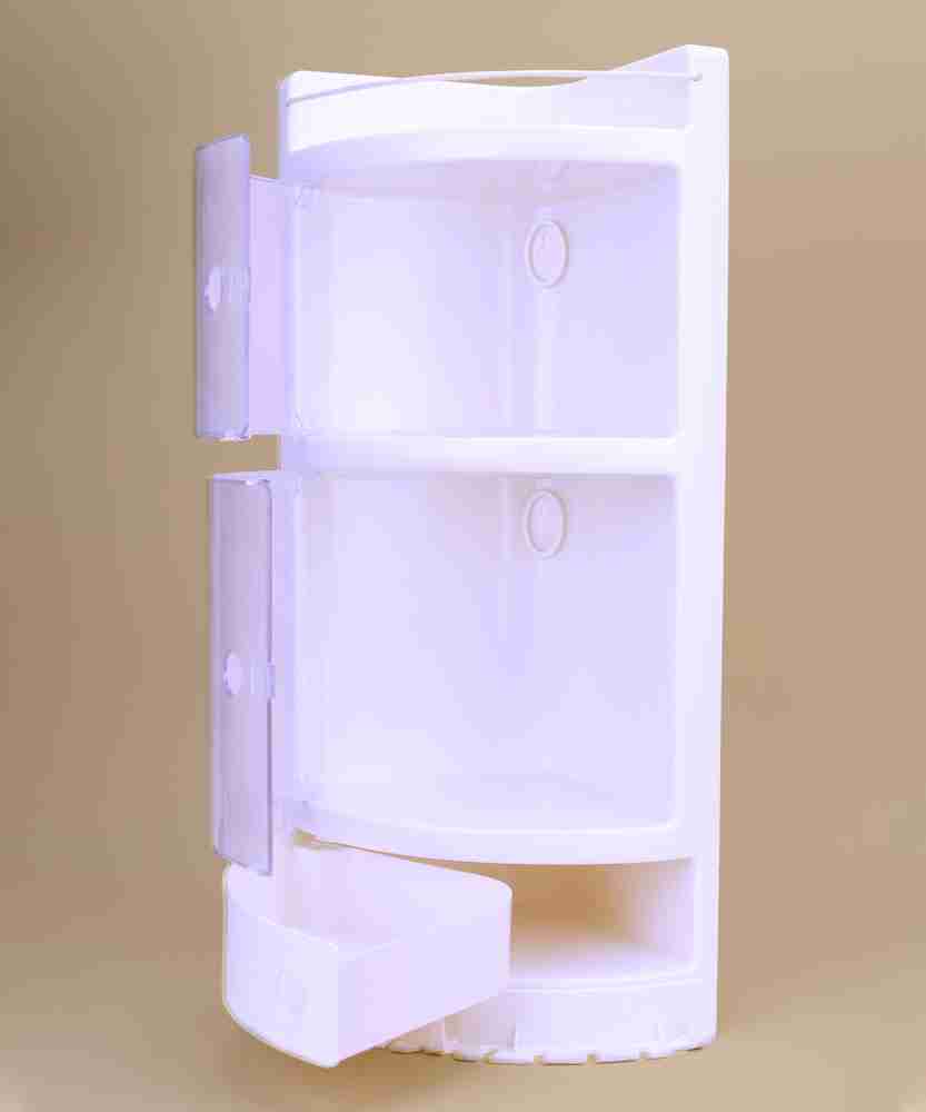 PEARL Precision Products Corner Cabinet PVC Bathroom Cabinet IVORY