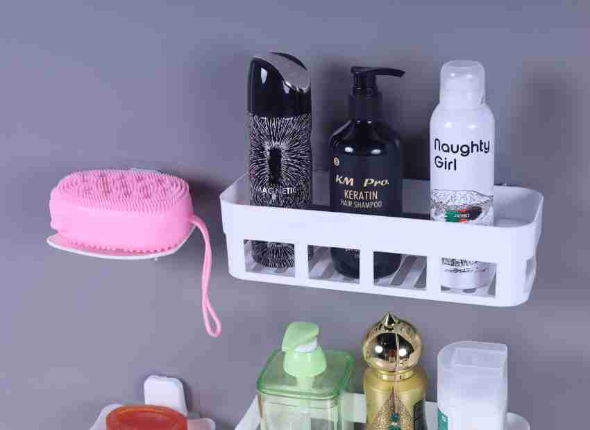 sell net retail BUY2 GET2 FREE Bathroom Shelves Self Stick for Shampoo  Plastic Wall Shelf Price in India - Buy sell net retail BUY2 GET2 FREE Bathroom  Shelves Self Stick for Shampoo