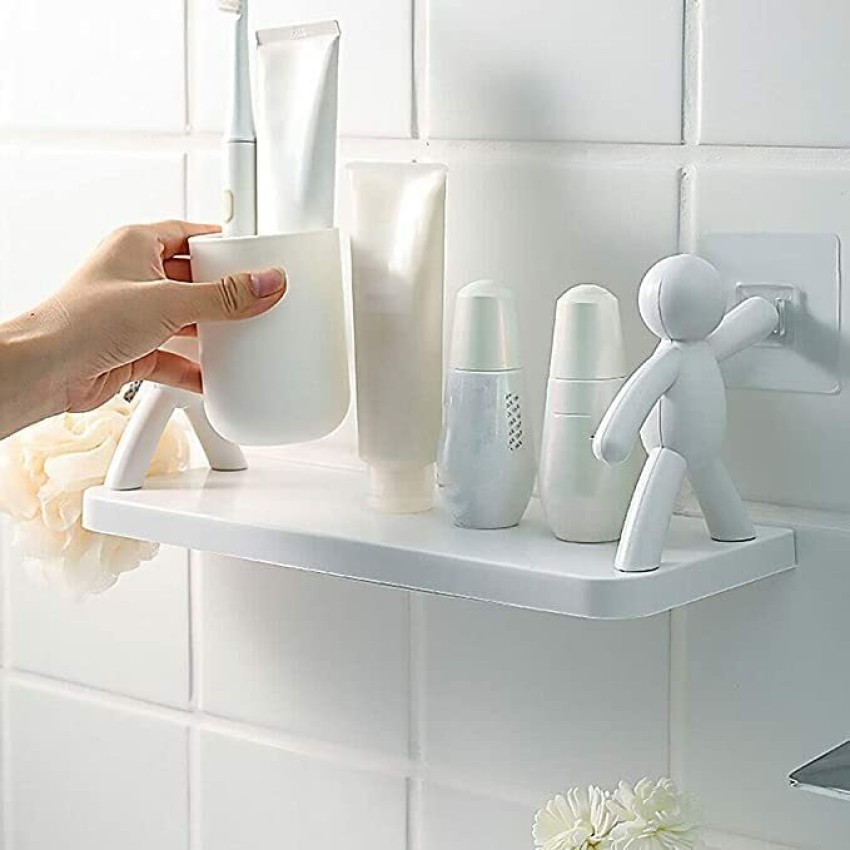 Adhesive Floating Shelves Non Drilling Bathroom Shelf Organizer