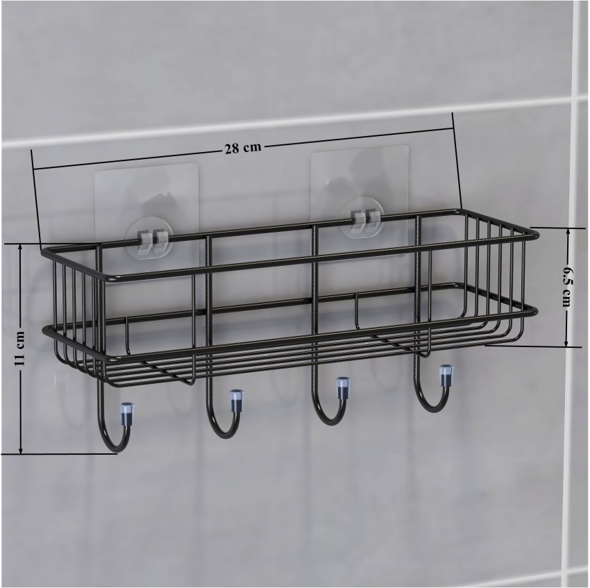 Plantex Advance Self-Adhesive Shelf Organizer for Bathroom and