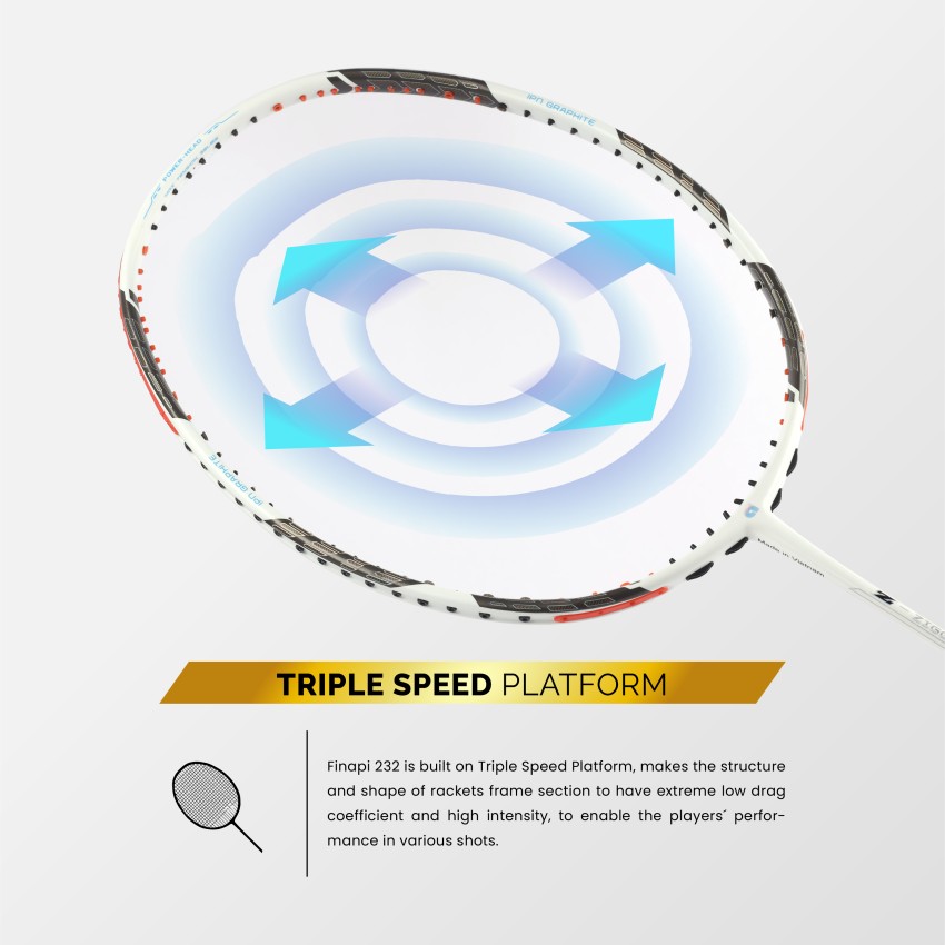 apacs Z-Ziggler White, Black Unstrung Badminton Racquet