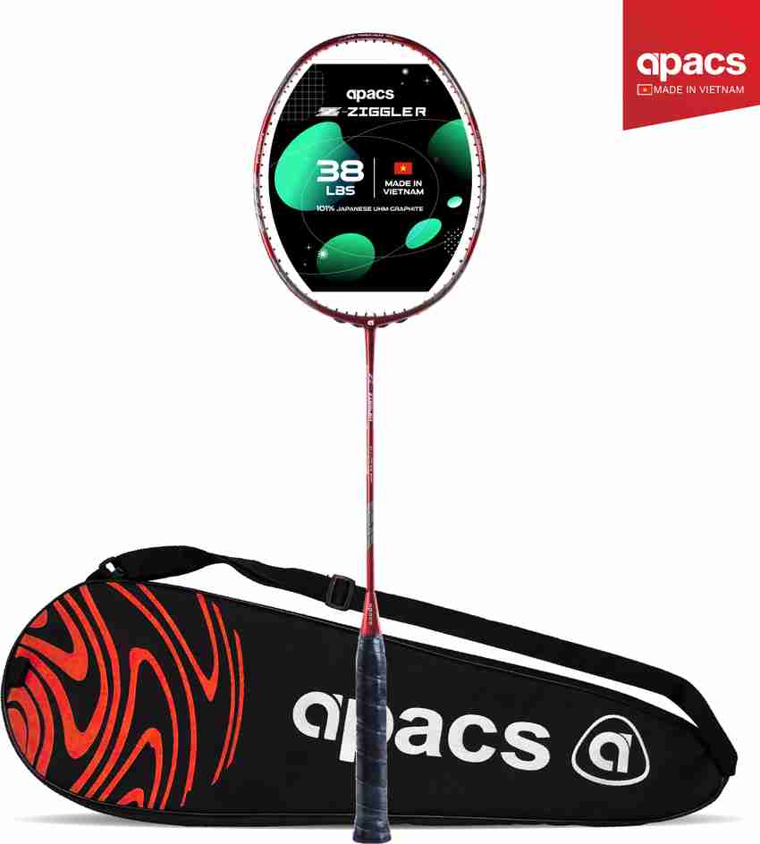 apacs Z-Ziggler Red, Grey Unstrung Badminton Racquet apacs Z-Ziggler Red, Grey Unstrung Badminton Racquet