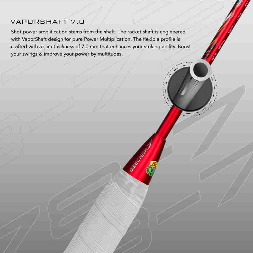 Hundred ROCK 78 Red Unstrung Badminton Racquet