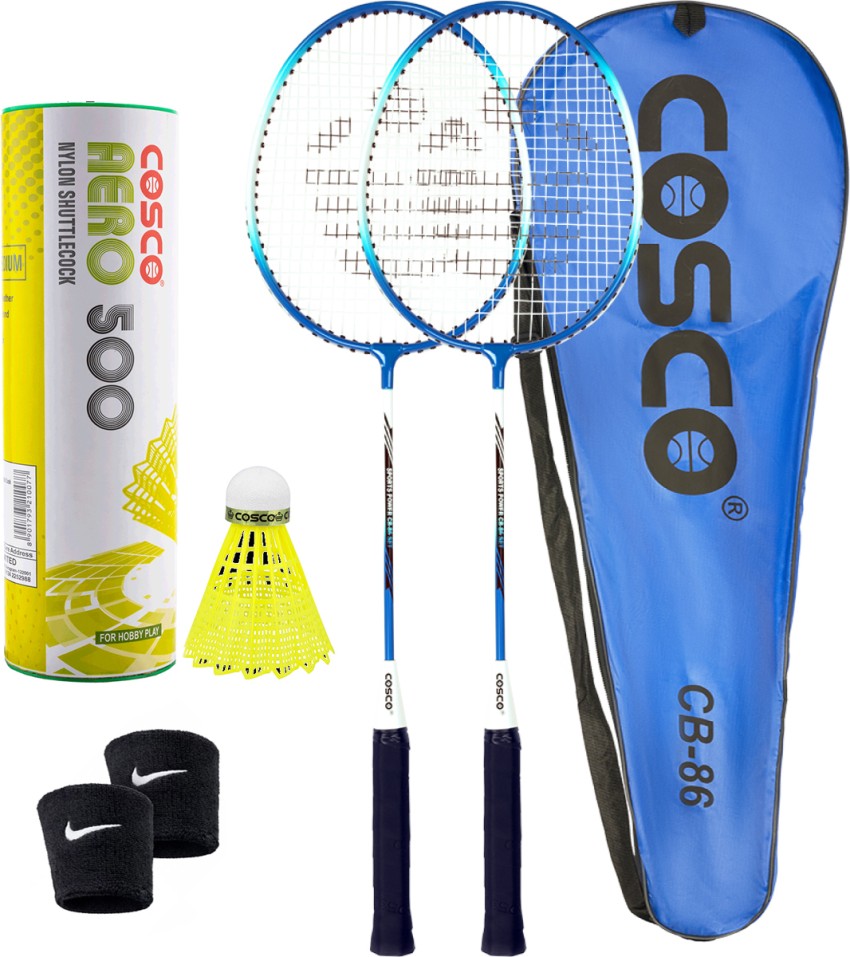 COSCO Badminton Kit (CB-86 Racket, Aero 500 Shuttle Box