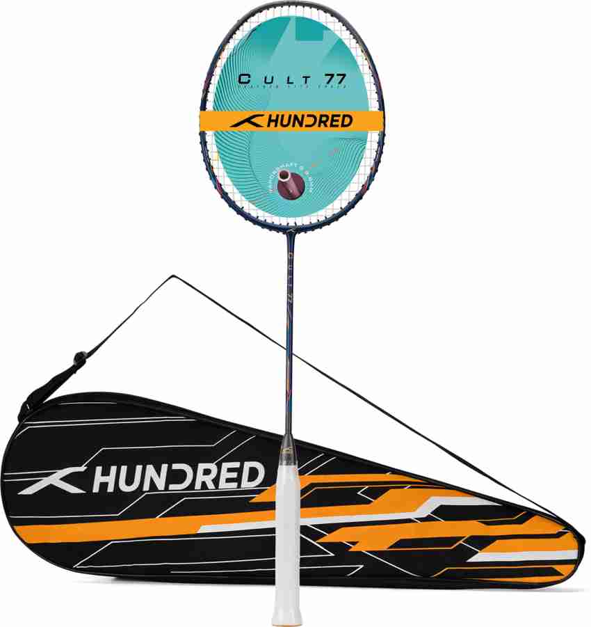 Hundred Cult 77 Feather Lite Swings Blue, Grey Strung Badminton 
