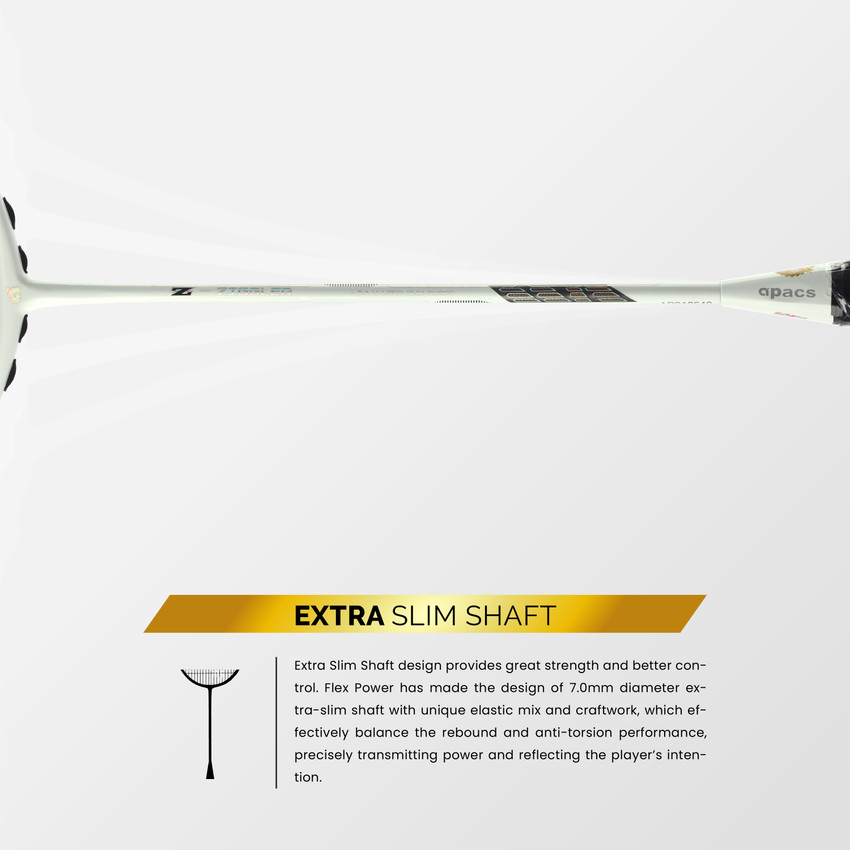 apacs Z-Ziggler White, Black Unstrung Badminton Racquet apacs Z-Ziggler White, Black Unstrung Badminton Racquet