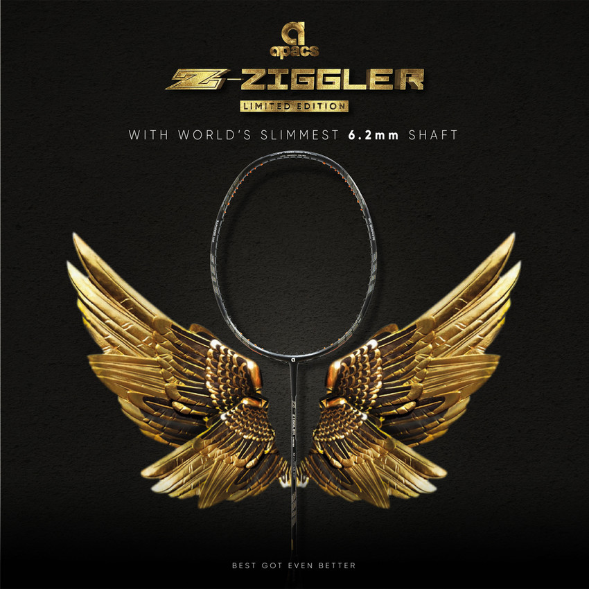apacs Z-Ziggler Limited Edition (38 LBS, 6.2mm World's Slimmest Shaft) Made  in Vietnam Black Unstrung Badminton Racquet - Buy apacs Z-Ziggler Limited  Edition (38 LBS, 6.2mm World's Slimmest Shaft) Made in Vietnam