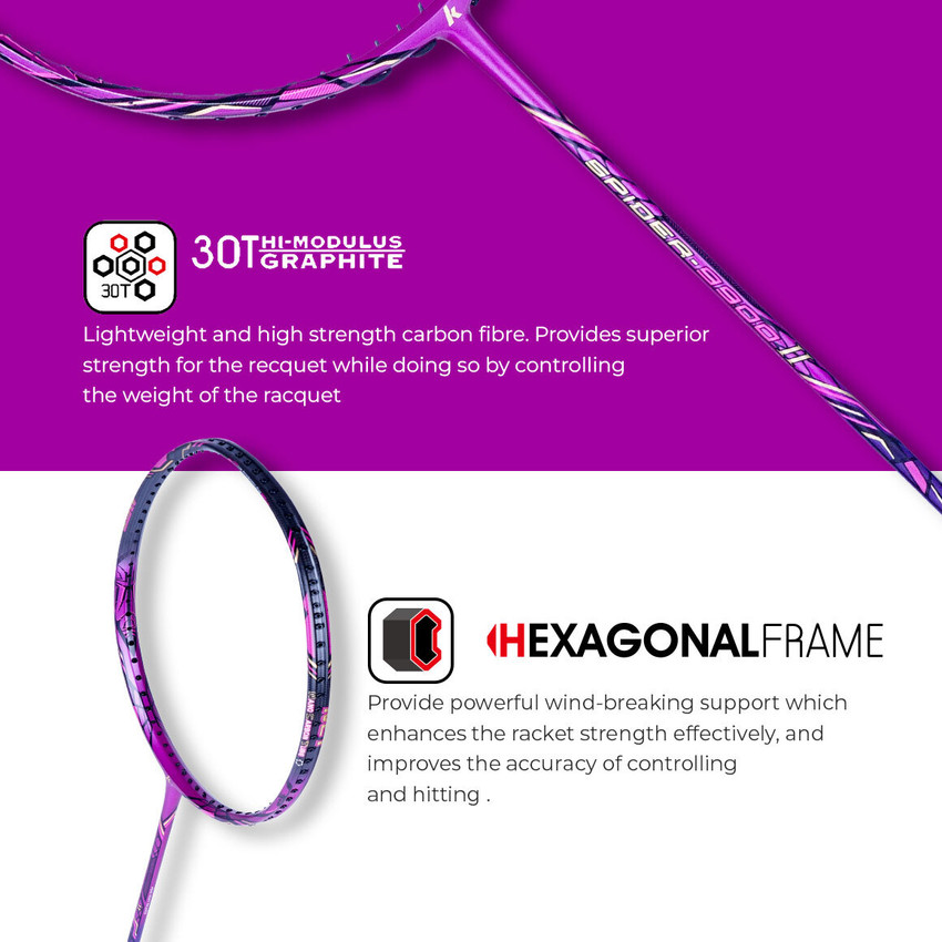 Kawasaki SPIDER 9900 II (3U) Purple Unstrung Badminton Racquet - Buy Kawasaki SPIDER 9900 II (3U) Purple Unstrung Badminton Racquet Online at Best Prices in India - Sports & Fitness | Flipkart.com Kawasaki SPIDER 9900 II (3U) Purple Unstrung Badminton Racquet - Buy Kawasaki SPIDER 9900 II (3U) Purple Unstrung Badminton Racquet Online at Best Prices in India - Sports & Fitness | Flipkart.com