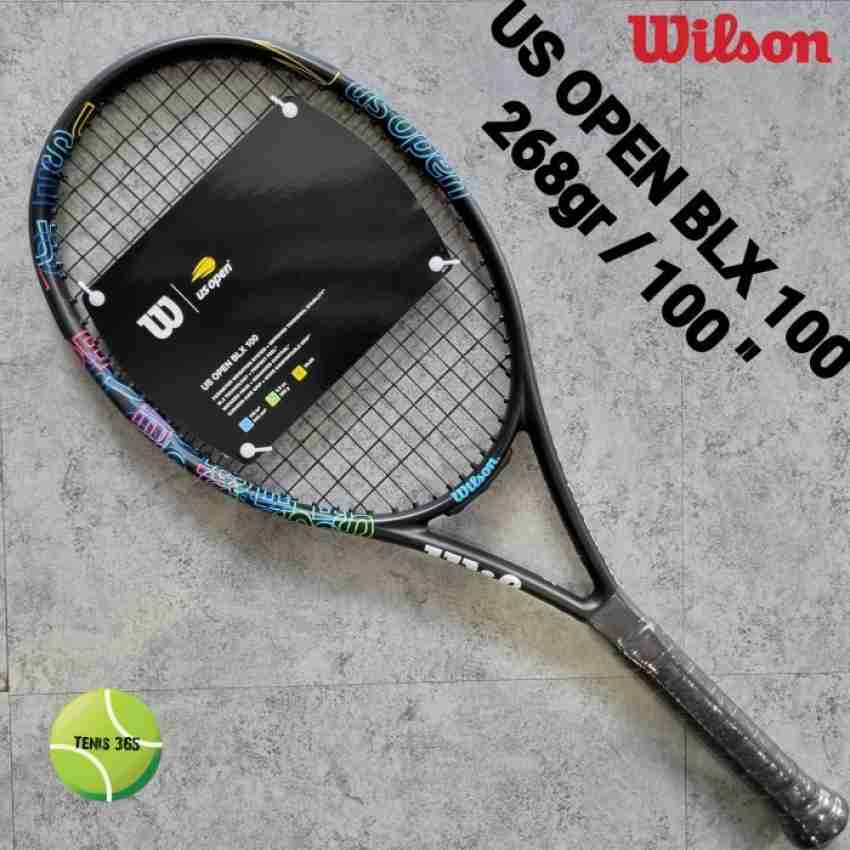 WILSON US Open BLX 100- 4 3/8- Black, Multicolor Strung Tennis