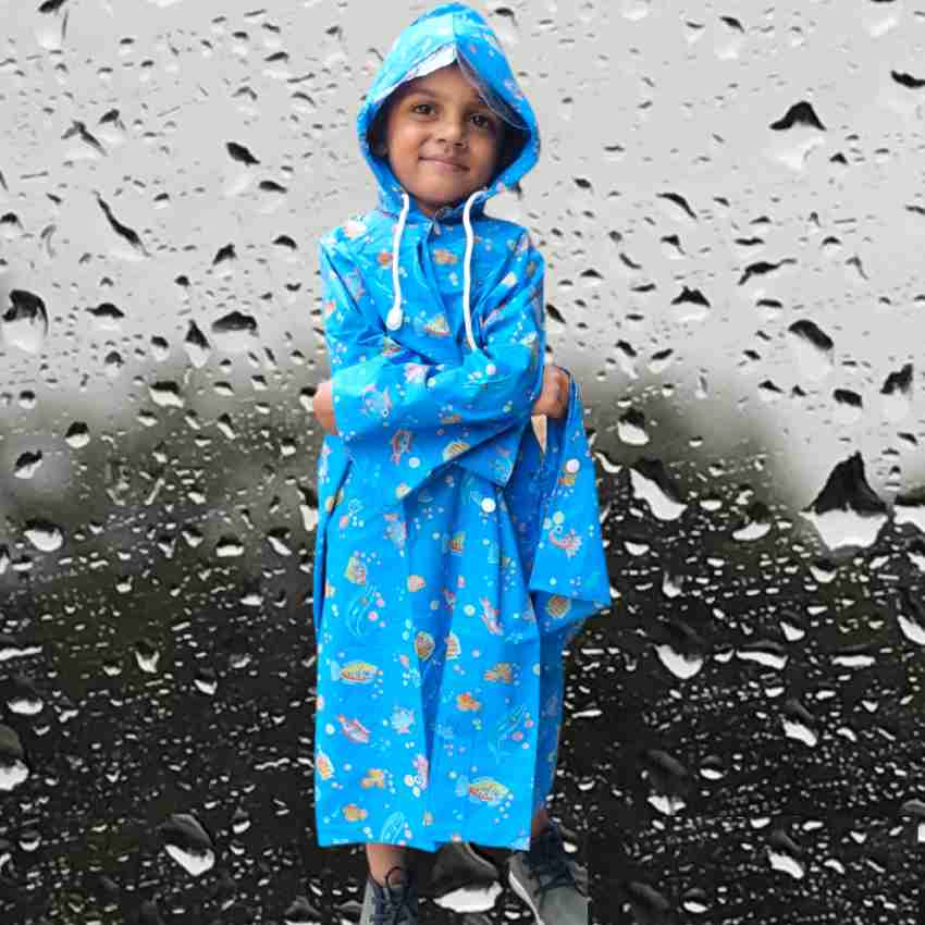 Okewa Wellington Okewa Rainwear Recycled Plastic Raincoat ShaktiFashion  Graphic Print Boys Girls Raincoat Buy