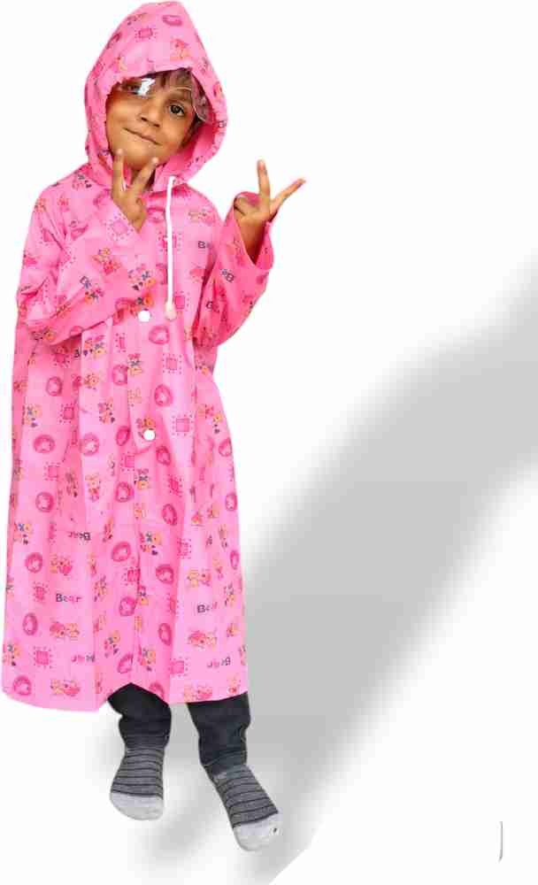 Red Hotelkalingaashok Clear Fashion Raincoat D8211K Graphic Print