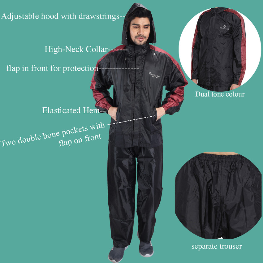 The Dry Cape Colorblock Men Raincoat Buy The Dry Cape Colorblock Men Raincoat Online at Best Prices in India Flipkart