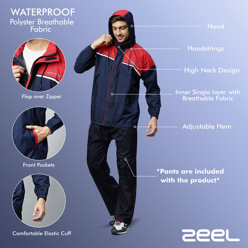 Rain coat men clearance zeel
