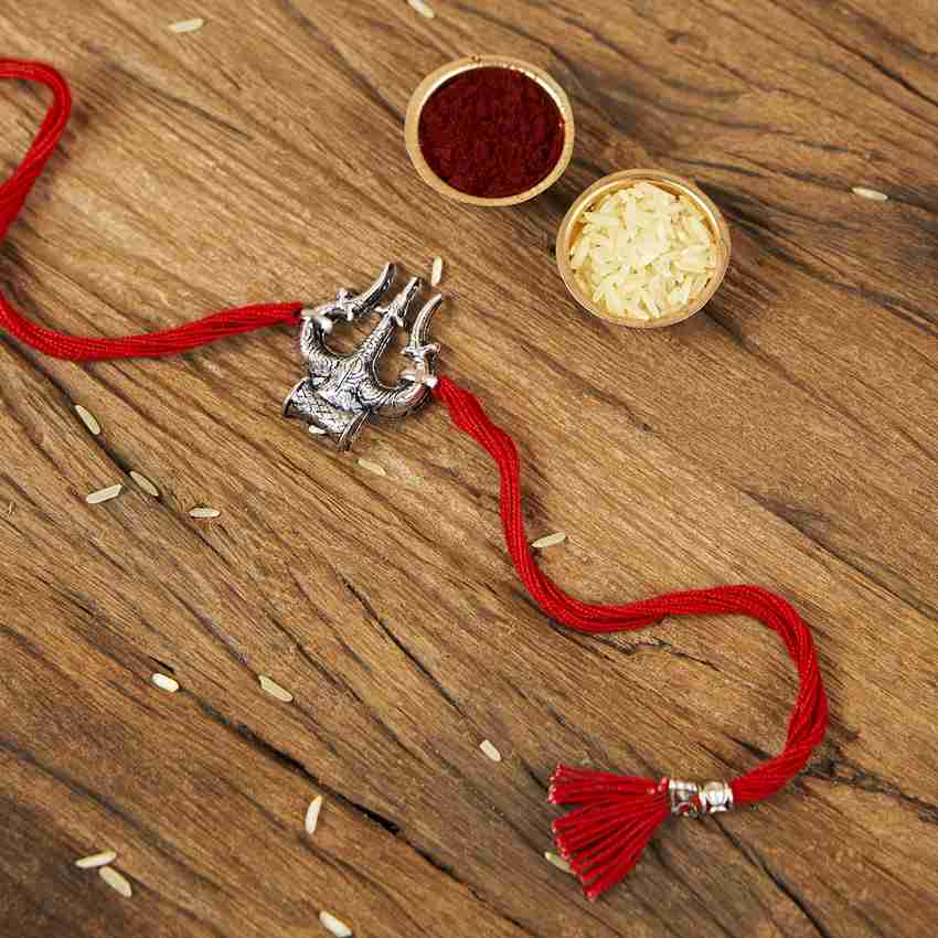 Silver rakhi top kalyan jewellers