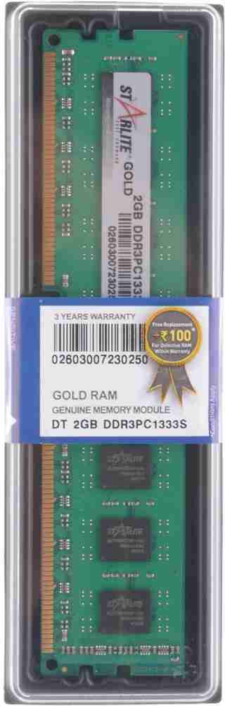  Buy STARLITE Gold 4GB DDR3 PC1600-LV SO DIMM RAM for