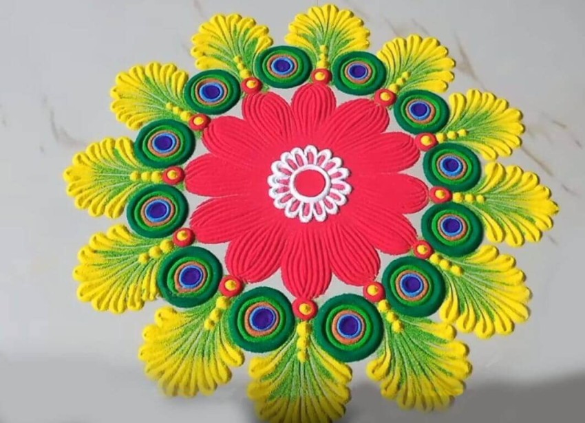 Satvik Rangoli Powder with 10 Colours for every Devotional