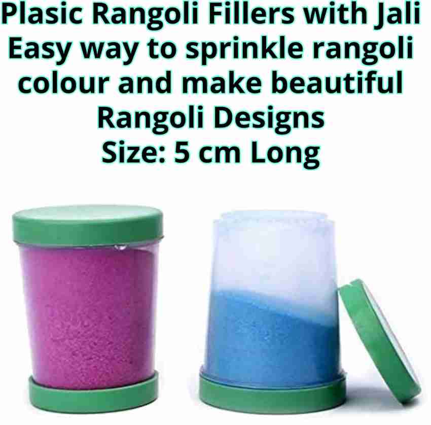 Rangoli Colors, Glitters and Four Design Jali Set