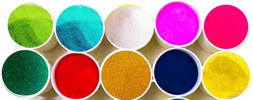 TREDWERE Diwali Rangoli Color Powder (100 Gm Each Pack) Floor