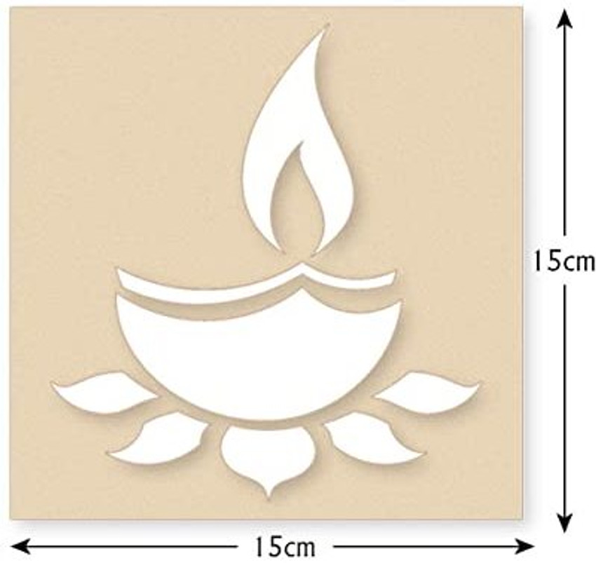 Rangoli shop diya design