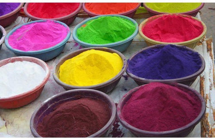 Rangoli Color Powder (Multicolour) 5 Packaets Of 100 Grams Rangoli