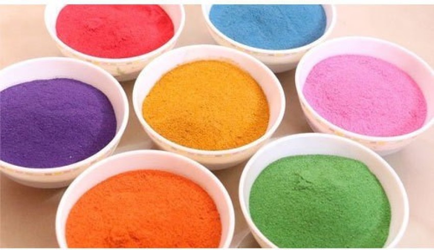 How to Make Rangoli Colors at Home  Rangoli Powder Using Rice and Salt 