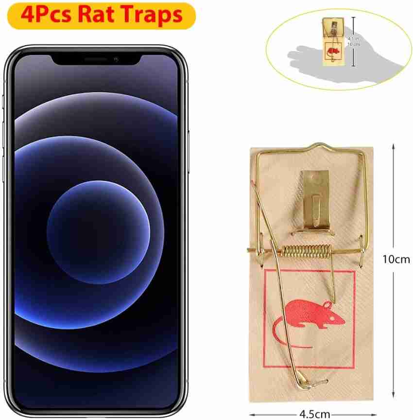 HASTHIP Wooden Mouse Trap 100 x 45 mm Mouse Traps Quickly Slam