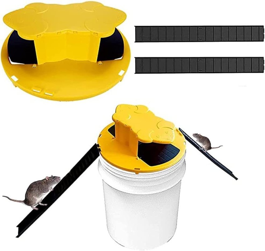 Mice Trap Reusable Mouse Rat Trap Humane Or Lethal Trap Smart Flip And Slide  Bucket Lid Multi Catch Auto Reset Flip For Home, Bucket Rat Traps
