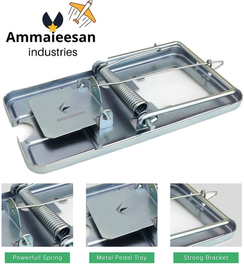 Ammaieesan Metal Rat Traps That Kill Instantly - Very Powerful Rat, Mouse  Pack of 2 Live Trap Price in India - Buy Ammaieesan Metal Rat Traps That  Kill Instantly - Very Powerful
