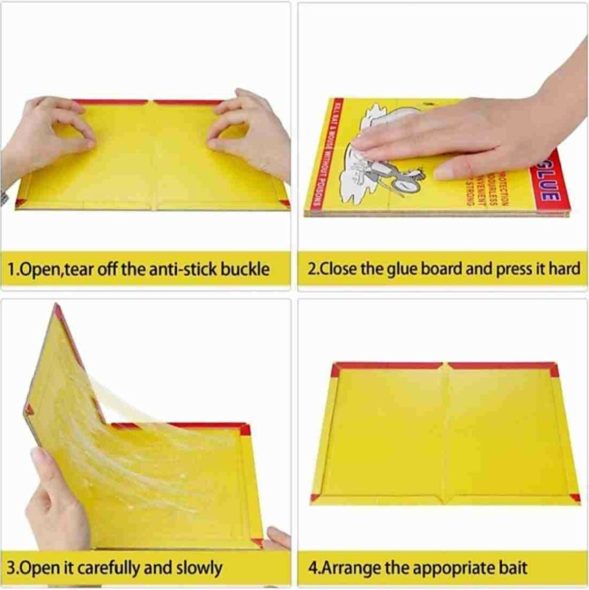 soniya enterprises Mouse & Rat Trap Sticky Glue Pad Set of 2 ( Size:  16.7cms x 24cm) Snap Trap Snap Trap Price in India - Buy soniya enterprises  Mouse & Rat Trap