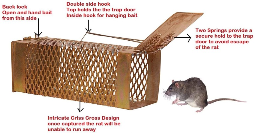 popo Rat Trap, Mouse Trap/Catcher Iron Big Size - Ultimate