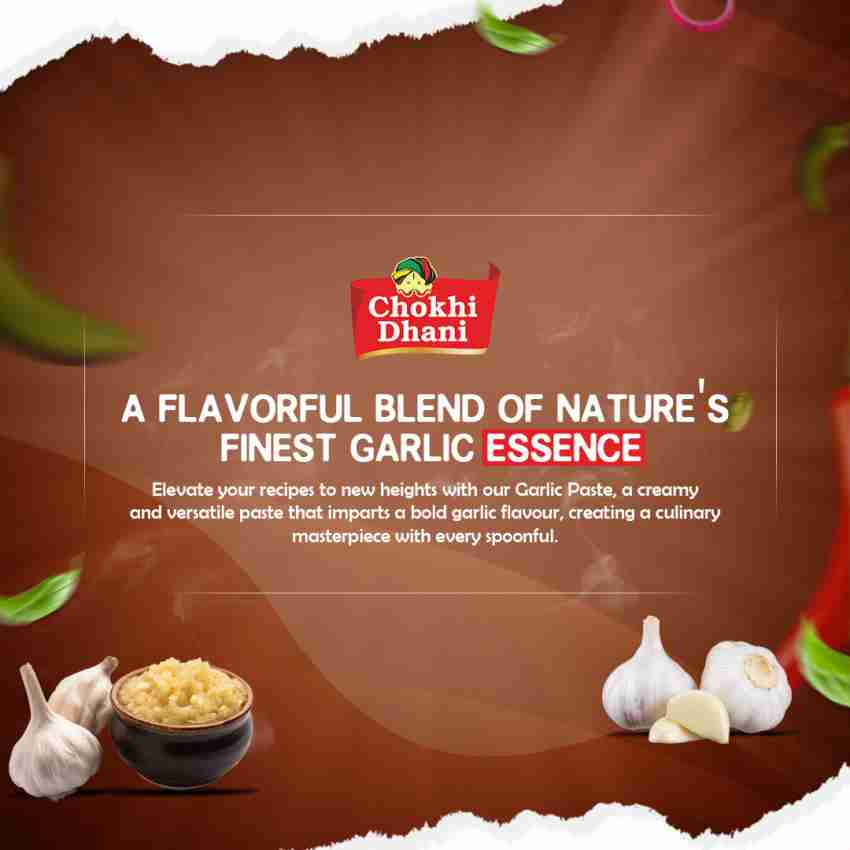 Chokhi Dhani Foods Garlic Paste 200 gm Price in India - Buy Chokhi Dhani  Foods Garlic Paste 200 gm online at