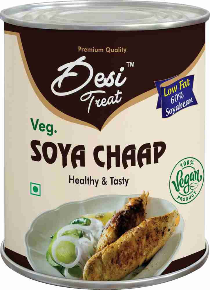 Desi Treat Soya Tikka with Italian Herbs (Ready to Cook), 800g at