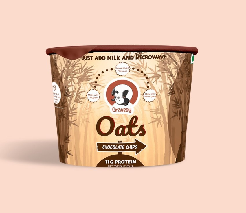 Cravesy Indian Spice Wholesome Power Cups Daily Wholegrain Oats