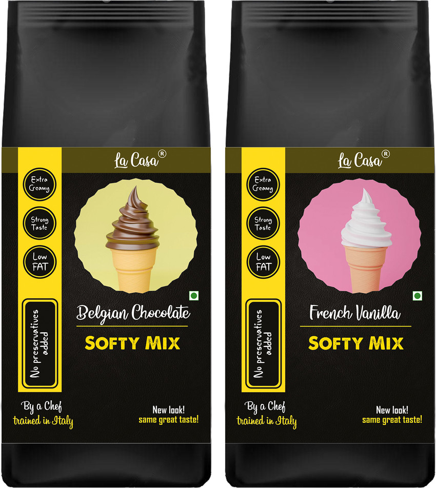 La Casa Soft Serve or Softy Premix Vanilla Chocolate Extra