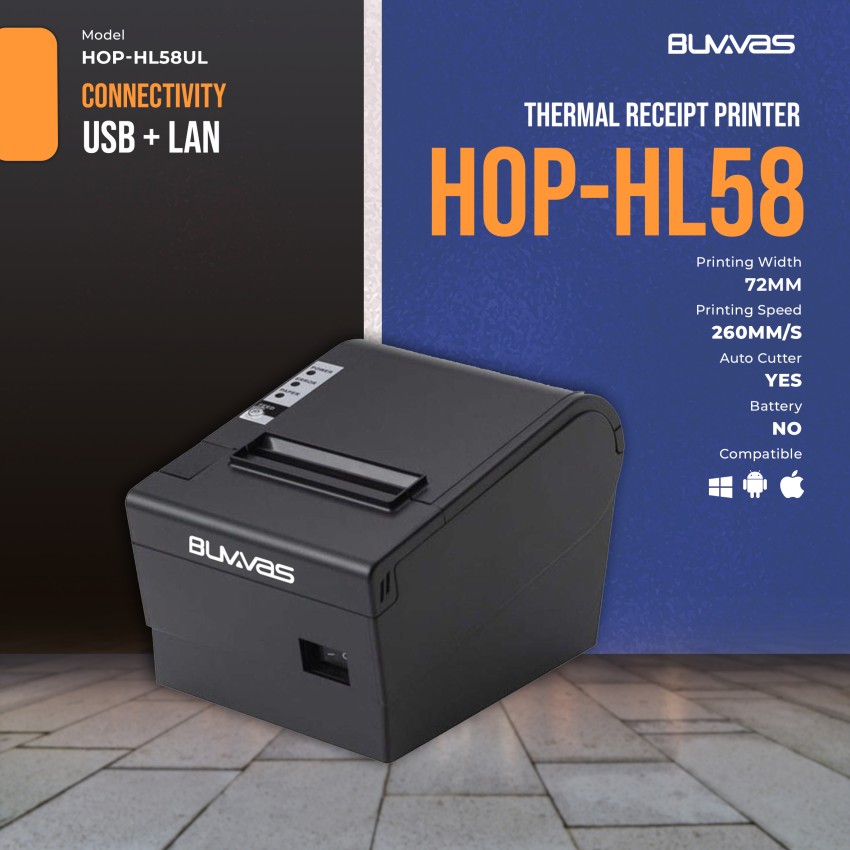 Buvvas HOP-HL58 Thermal Receipt Printer Price in India - Buy Buvvas  HOP-HL58 Thermal Receipt Printer online at